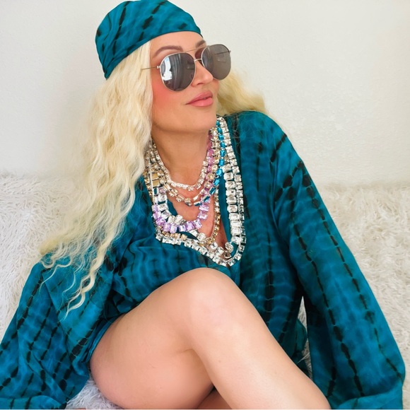 TURQUOISE ITS SOMETHING KIMONO - Picture 5 of 13